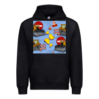 Bulldozer Seamles Pattern Urban Hoodie | Teevron