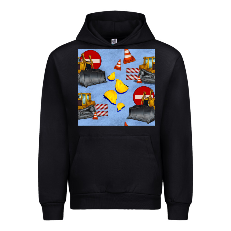 Bulldozer Seamles Pattern Urban Hoodie by BundleAndBundleShop | Teevron