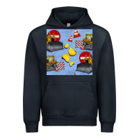 Navy bulldozer seamles pattern Urban Hoodie - BundleAndBundleShop