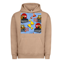 Pigment Burro bulldozer seamles pattern Urban Hoodie - BundleAndBundleShop