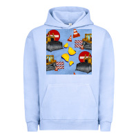 Pigment Grape Ice bulldozer seamles pattern Urban Hoodie - BundleAndBundleShop