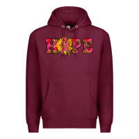 Burgundy hope sunflower and ribbon Premium Hoodie - AdoDesignShop