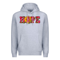Heather Grey hope sunflower and ribbon Premium Hoodie - AdoDesignShop