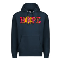 Navy hope sunflower and ribbon Premium Hoodie - AdoDesignShop