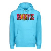 Ocean Blue hope sunflower and ribbon Premium Hoodie - AdoDesignShop