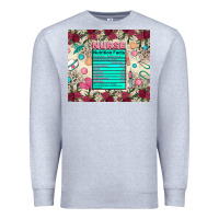 Heather Grey nurse nutrition facts Premium Sweatshirt - Zillion Design Studio