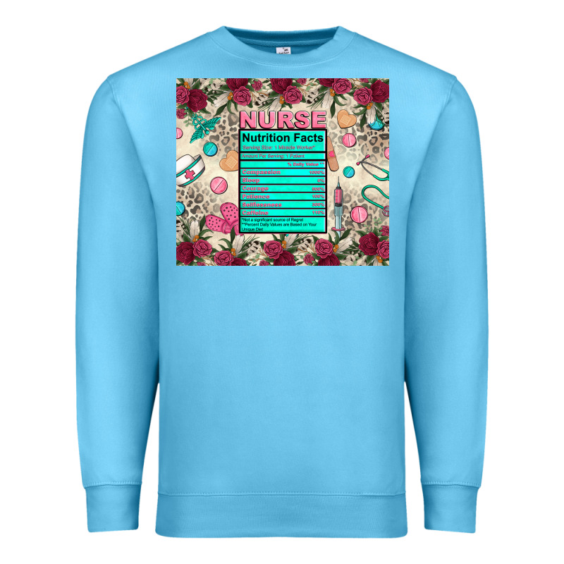 Nurse Nutrition Facts Premium Sweatshirt by Zillion Design Studio | Teevron