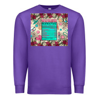 Purple nurse nutrition facts Premium Sweatshirt - Zillion Design Studio