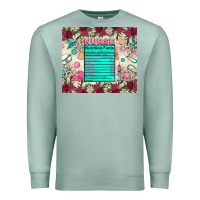 Seafoam nurse nutrition facts Premium Sweatshirt - Zillion Design Studio