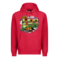 Cardinal Connecticut State Map Premium Hoodie - RanaPortraitStore