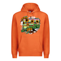 Carrot Connecticut State Map Premium Hoodie - RanaPortraitStore