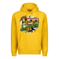 Lemon Connecticut State Map Premium Hoodie - RanaPortraitStore