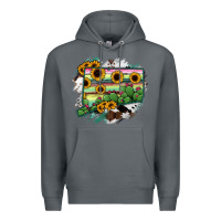 Rock Connecticut State Map Premium Hoodie - RanaPortraitStore