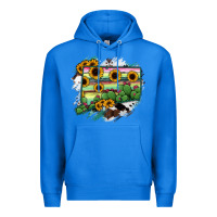 True Royal Connecticut State Map Premium Hoodie - RanaPortraitStore