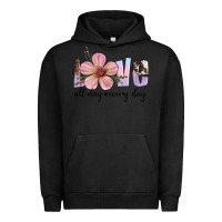 Pigment Black love all day every day Urban Hoodie - Artiststas