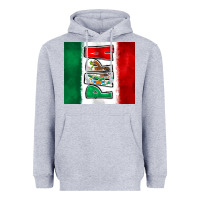 Heather Grey mexico papa Heavyweight Hoodie - Zillion Design Studio
