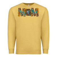 Antique Gold mom with aztec mothers day Premium Sweatshirt - texasbilliewilder
