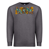 Charcoal Heather mom with aztec mothers day Premium Sweatshirt - texasbilliewilder