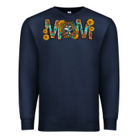 Navy mom with aztec mothers day Premium Sweatshirt - texasbilliewilder