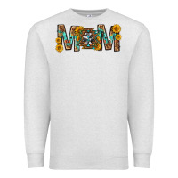 Oatmeal Heather mom with aztec mothers day Premium Sweatshirt - texasbilliewilder