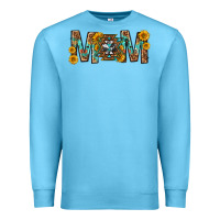 Ocean Blue mom with aztec mothers day Premium Sweatshirt - texasbilliewilder