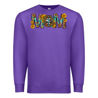 Purple mom with aztec mothers day Premium Sweatshirt - texasbilliewilder