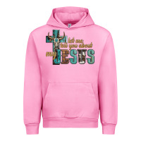 Fuchsia Pink let me tell you about my jesus Urban Hoodie - Artiststas