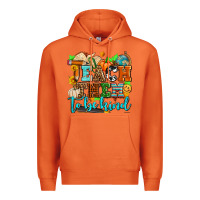Carrot teach them to be kind with pumpkins and fall Premium Hoodie - AdoDesignShop