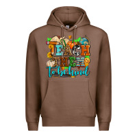 Chestnut teach them to be kind with pumpkins and fall Premium Hoodie - AdoDesignShop
