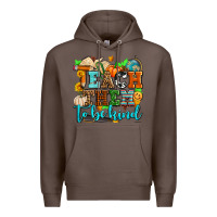 Coffee teach them to be kind with pumpkins and fall Premium Hoodie - AdoDesignShop