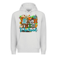 Dove Grey teach them to be kind with pumpkins and fall Premium Hoodie - AdoDesignShop
