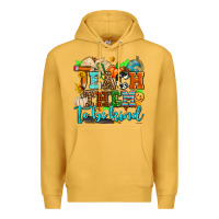 Mustard teach them to be kind with pumpkins and fall Premium Hoodie - AdoDesignShop