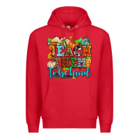 Red teach them to be kind with pumpkins and fall Premium Hoodie - AdoDesignShop