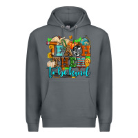 Rock teach them to be kind with pumpkins and fall Premium Hoodie - AdoDesignShop