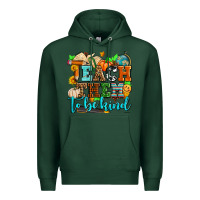 Sports Green teach them to be kind with pumpkins and fall Premium Hoodie - AdoDesignShop