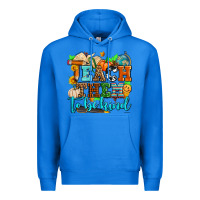 True Royal teach them to be kind with pumpkins and fall Premium Hoodie - AdoDesignShop