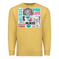 Antique Gold nurse life Premium Sweatshirt - Zillion Design Studio