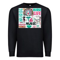 Black nurse life Premium Sweatshirt - Zillion Design Studio