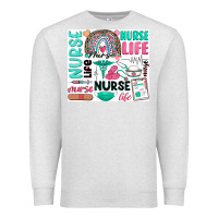 Oatmeal Heather nurse life Premium Sweatshirt - Zillion Design Studio