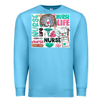 Ocean Blue nurse life Premium Sweatshirt - Zillion Design Studio