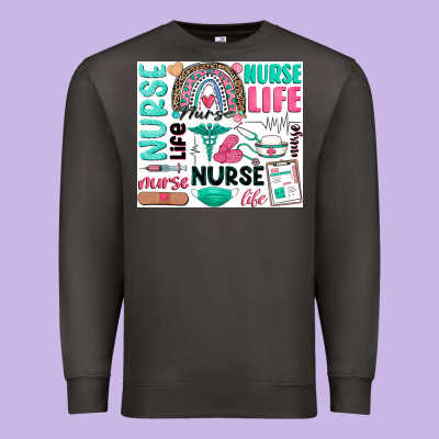 Nurse Life Premium Sweatshirt Designed By Zillion Design Studio