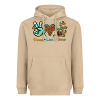 Mushroom peace love jesus Heavyweight Hoodie - texasbilliewilder