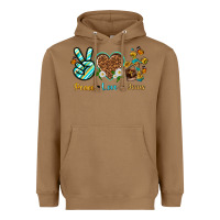 Toasted Coconut peace love jesus Heavyweight Hoodie - texasbilliewilder