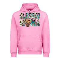 Fuchsia Pink blessed mama Urban Hoodie - JahusDesignShop