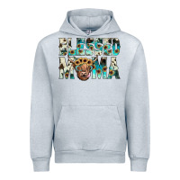 Heather Grey blessed mama Urban Hoodie - JahusDesignShop
