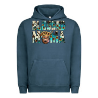 Pigment Midnight Navy blessed mama Urban Hoodie - JahusDesignShop