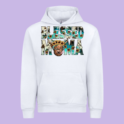 Blessed Mama Urban Hoodie Designed By Jahusdesignshop