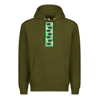Army Green dinosaur ankylosaurus pen wrap Premium Hoodie - Artiststas