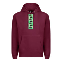 Burgundy dinosaur ankylosaurus pen wrap Premium Hoodie - Artiststas