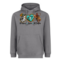 Storm peace love rodeo Heavyweight Hoodie - texasbilliewilder